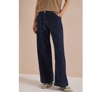 Loose-fit-Jeans CECIL "Style Neele", Damen, Gr. 29, Länge 32, blau (rinsed wash), Denim/Jeans, Obermaterial: 52% Baumwolle, 38% Modal, 7% Elastomultiester, 3% Elasthan. Futter: 52% Polyester, 48% Baum