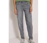 Loose-fit-Jeans CECIL, Damen, Gr. 26, Länge 30, grau (light grau wash), Jeans, 82% Baumwolle, 17% Polyester, 1% Elasthan, unifarben, normal, Jeans, im Loose Fit (22274938-26) light grau wash