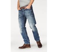 Loose-fit-Jeans CIPO & BAXX, Herren, Gr. 34, Länge 32, blau, Denim/Jeans, Obermaterial: 100% Baumwolle, kontrastfarbene Details, sehr bequem lang, Jeans Loose-fit-Jeans, Topseller (43875538-34)