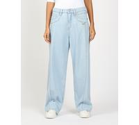 Loose-fit-Jeans GANG "94FANNY", Damen, Gr. 27, N-Gr, pure light blau, Denim/Jeans, Obermaterial: 100% Baumwolle, regular fit extralang, Jeans, mit aufwändiger Schnittführung (44149230-27) pure light b