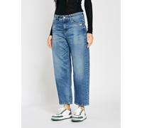 Loose-fit-Jeans GANG "94IDA", Damen, Gr. 26, Normalgrößen, vint used blau, 90% Baumwolle, 4% Elasthan, 6% Polyester, unifarben, relaxed fit lang, Jeans, im 5-Pocket-Style (79995828-26) vint used blau