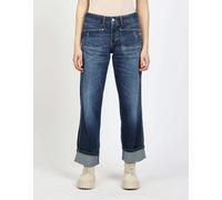 Loose-fit-Jeans GANG "GANG Jeans Loose Fit 94ROBERTA", Damen, Gr. 30, denim blau, Denim/Jeans, 99% Baumwolle, 1% Elasthan, Jeans (73927058-30) denim blau