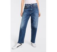 Loose-fit-Jeans HERRLICHER "Brooke Denim", Damen, Gr. 31, N-Gr, blau (blau jay), Denim/Jeans, Obermaterial: 98% Baumwolle, 2% Elasthan, loose fit, Jeans, mit Abnähern am Bund (13835452-31) blau jay