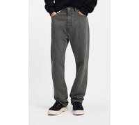 Loose-fit-Jeans HUGO BLUE "Nate", Herren, Gr. 32, Länge 34, medium grau030, Denim/Jeans, Obermaterial: 100% Baumwolle, unifarben, loose fit lang, Jeans, loose fit (81047127-32) medium grau030