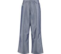 Loose-fit-Jeans KARL KANI "Karl Kani OG Silver Relaxed Baggy Jeans", Herren, Gr. 32, Normalgrößen, silber, 100% Baumwolle, Jeans (92069142-32) silber