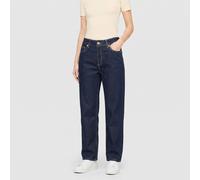 Loose-fit-Jeans MAC "DANNI", Damen, Gr. 42, N-Gr, blau (fashion rinsed), Denim/Jeans, Obermaterial: 71% Baumwolle, 16% Polyester, 11% Modal, 2% Elasthan, lässig geschnitten knöchellang, Jeans, mit Str