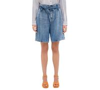 Loose-fit-Jeans MUSTANG "Damen Style Jericho Shorts", Damen, Gr. 29, blau (581 mittelblau), Denim/Jeans, 100% Lyocell, unifarben, loose fit, Jeans Loose-fit-Jeans (73446838-29)