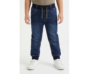 Loose-fit-Jeans NAME IT "NMMBEN BAGGY ROUND JEANS 1132-TO NOOS", Jungen, Gr. 116, N-Gr, blau (dunkelblau denim), Denim/Jeans, Obermaterial: 57% Lyocell, 31% Polyester, 10% Viskose, 2% Elasthan, unifar