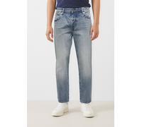 Only & Sons Loose Fit Jeans aus reiner Baumwolle Modell 'FADE' in Rauchblau, Größe 34/32