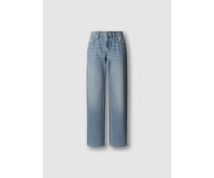 Loose-fit-Jeans PEPE JEANS "LOOSE ST JEANS LW NICKY", Damen, Gr. 28, Länge 30, light blau used, Denim/Jeans, Obermaterial: 64% Baumwolle, 36% Lyocell, loose fit lang, Jeans, mit geradem Bein (94220418