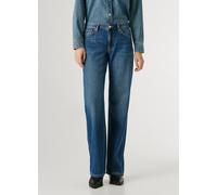 Loose-fit-Jeans PEPE JEANS "LOOSE ST JEANS LW NICKY", Damen, Gr. 31, Länge 32, used blau, Denim/Jeans, Obermaterial: 66% Baumwolle, 34% Lyocell, loose fit lang, Jeans, mit geradem Bein (52090249-31) u