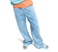 Loose-fit-Jeans ROXY "Saltwater Mid Sunbleached", Damen, Gr. 27S, blau (sunbleached), Obermaterial: 100% Baumwolle., Jeans (40295917-27) sunbleached
