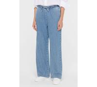 Loose-fit-Jeans SENSES.THE LABEL, Damen, Gr. XL, Normalgrößen, blau, Web, Material: 80% Baumwolle, 20% Hanf, unifarben, loose fit, Jeans, mit Elastikbund (77360358-XL) blau