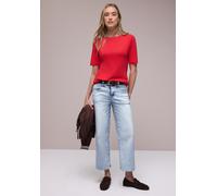 Street One Frauen Wide Leg Jeans im Loose Fit in Blau, Gr: 29