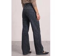 Loose-fit-Jeans STREET ONE, Damen, Gr. 29, Länge 30, grau (steel grau washed), Jeans, 82% Baumwolle, 15% Polyester, 3% Elasthan, unifarben, lang, Jeans, 5-Pocket-Style (53848707-29) steel grau washed