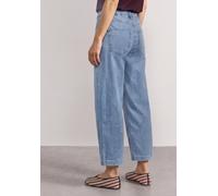 Loose-fit-Jeans STREET ONE, Damen, Gr. 31, Länge 26, light blau random washed, Jeans, 98% Baumwolle, 2% Elasthan, unifarben, 7/8-Länge, Jeans, 5-Pocket-Style (78569205-31) light blau random washed