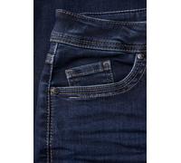 Loose-fit-Jeans STREET ONE, Damen, Gr. 36, Länge 30, deep indigo soft washed, Jeans, 72% Baumwolle, 25% Polyester, 3% Elasthan, unifarben, lang, Jeans, im Loose Fit (63355856-36) deep indigo soft wash