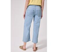 Loose-fit-Jeans STREET ONE STUDIO, Damen, Gr. 27, Länge 26, soft bleached washed, Jeans, 77% Baumwolle, 20% Viskose, 3% Elasthan, unifarben, knöchelfrei, Jeans, mit Wide Legs (75883202-27) soft bleach