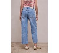Street One Studio Frauen High Waist Wide Leg Jeans im Loose Fit in Blau, Gr: 28