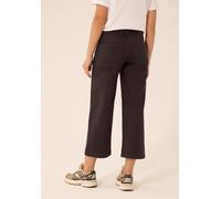 Loose-fit-Jeans STREET ONE STUDIO, Damen, Gr. 29, Länge 26, schwarz (chocolate braun washed), Jeans, 81% Baumwolle, 17% Polyester, 2% Elasthan, unifarben, 7/8-Länge, Jeans, mit Wide Legs (26447862-29)
