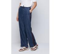 Loose-fit-Jeans STREET ONE, Damen, Gr. 30, Länge 30, soft indigo washed, Jeans, 58% Modal, 42% Baumwolle, unifarben, lang, Jeans, Middle Waist (55941317-30) soft indigo washed