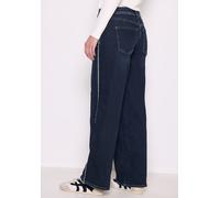 Loose-fit-Jeans STREET ONE STUDIO, Damen, Gr. 33, Länge 30, dunkelblau washed, Jeans, 72% Baumwolle, 25% Polyester, 3% Elasthan, unifarben, lang, Jeans, Middle Waist (97750750-33) dunkelblau washed