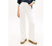 Loose-fit-Jeans TOMMY JEANS "CLAIRE HR WD BJ4199", Damen, Gr. 29, Länge 30, denim weiß, Denim/Jeans, Obermaterial: 92% Baumwolle, 8% Polyester, unifarben, weit lang, Jeans, mit hohem Bund, Wide Leg (2