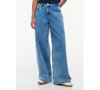 Loose-fit-Jeans TOMMY JEANS "DAISY LOW RISE LOOSE BJ4138", Damen, Gr. 27, Länge 30, blau (denim medium), Denim/Jeans, Obermaterial: 99% Baumwolle, 1% Elasthan, Abriebeffekte, loose fit lang, Jeans, Ba