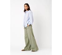 Loose-fit-Jeans TONI "Jenny Wide", Damen, Gr. 46, Lang, grün (khaki 653), Denim/Jeans, Obermaterial: 79% Baumwolle CO. 11% Polyester PES. 8% Lyocell CLY. 2% Elasthan EL., unifarben, slim fit normal, J