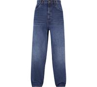 Urban Classics Herren Jeans Heavy Ounce Baggy Fit Jeans, Loose Fit Jeans für Männer, Weites Bein, Stone washed, new dark blue washed, 36