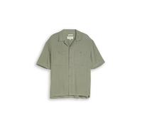 Denim Tom Tailor - Loose Fit Resort Hemd mit Leinenanteil sea spray - Gr. - M