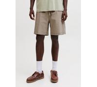 Sweatshorts JACK & JONES "JPSTKARL NORREBRO SWEAT SHORTS REG SN", Herren, Gr. L, N-Gr, vintage khaki, angeraute Sweatware, Obermaterial: 89% Baumwolle, 11% Polyester, unifarben, relaxed fit knielang,