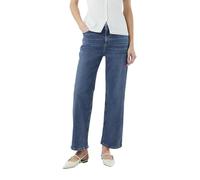 Comma Damen Jeans Elastische Ankle-Jeans mit Straight Leg