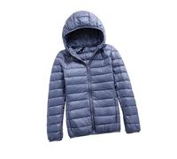 LooshienEU Leichte Damen mit Kapuze Daunenjacken Leichte Daunenjacke Gepolsterte Jacken Leichte Jacke Mantel Daunenjacke Ultraleicht Schwere Steppjacken Winter Damen Winterjacken, grau, 52