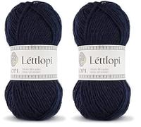 Lopi 1522-9420 Garn, Wolle, marineblau, 50g/1.75oz. 100m/109yd (Packung mit 2)