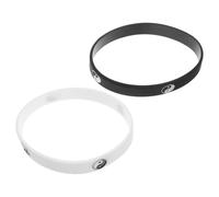 LOPUNER Vergoldetes Armband 2 Stück Silikon Armbänder Yin Yang Partnerarmbänder im Taiji Stil für Damen und Herren mit Sicherem Sitz für Outdoor Running und Gym Workouts