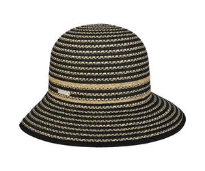 Loredina Cloche Strohhut by Seeberger natur-schwarz One Size
