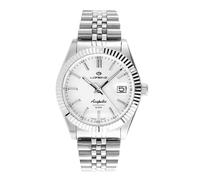 Lorenz Acapulco 090017AA Klassische Herrenuhr mit automatischem Uhrwerk Swiss Made - Edelstahlarmband Jubilee - Sub 100 Meter, Weiß, Modern
