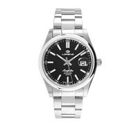 Lorenz Acapulco 090018BB Klassische Herrenuhr mit automatischem Uhrwerk Swiss Made - Armband aus Edelstahl - Sub 100 Meter, Schwarz , Modern