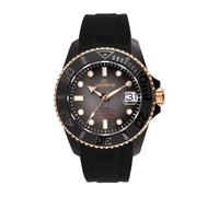 Lorenz DI300 Special Edition 030258BK - Sportuhr für Herren - Automatikuhr mit Armband aus Harz - Professionelle Subaqueo bis 300 Meter - Exklusive Box Helmet Box Diver, Ner, Modern