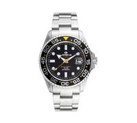 Lorenz Tako Special Edition 030254FF Herrenuhr Armbanduhr Herren Automatik Edelstahl Sub 100 Meter, Schwarz, Modern