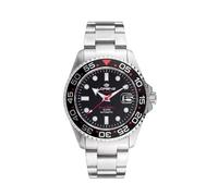 Lorenz Tako Special Edition 030254GG Automatik Herrenuhr aus Edelstahl Taucher 100 Meter, Schwarz , Modern