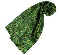 Lorenzo Cana Damen Schal 100% Seide in harmonischen Gruen Farben bedruckt doppellagig Seidenschal Seidentuch modisches Frauen Tuch 30 cm x 160 cm - 89140
