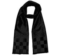 Lorenzo Cana Design Herrenschal aus 100% Seide aufwändig jacquard gewebt Damast Seidenschal Seidentuch Tuch schwarz 25 cm x 160 cm - 8921211