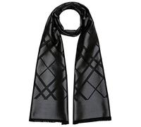 Lorenzo Cana Herren Schal aus 100% Seide aufwändig jacquard gewebt Damast Seidenschal Seidentuch Tuch schwarz black 25 cm x 160 cm - 8923311