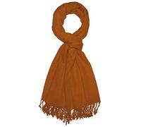 Lorenzo Cana Herren Schal Schaltuch aus 50% Kaschmir und 50% Wolle vom Merinolamm Wolle Kaschmirschal Wollschal Herrenschal Ocker Braun 7856911