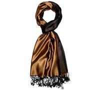 Lorenzo Cana Herren Schal Wendeschal 70% Seide 30% Viskose Schaltuch 70 cm x 190 cm zweifarbiger Schal wendbar braun schwarz Doubleface Herrenschal Männerschal 781691177