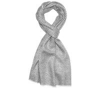 Lorenzo Cana Herrenschal 100% Kaschmir flauschig leichter Kaschmirschal Fischgrat Schwarz Weiss Naturfaser Herrenschal Männerschal 7859511