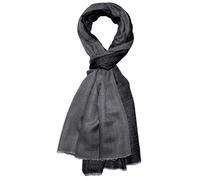 Lorenzo Cana Herrenschal schwarz grau Wendeschal Schaltuch 100% Kaschmir Kaschmirschal Kaschmirtuch eleganter Gewebter Männerschal Zweifarbig 783761177