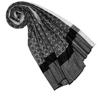 Lorenzo Cana Luxus Damen Pashminaschal Schaltuch 100% Kaschmir Kaschmirschal Wolltuch Naturfaser Damenschal Schwarz Grau 7855477